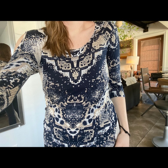 INC International Concepts(S) Bare Shoulder Blouse - Picture 2 of 11